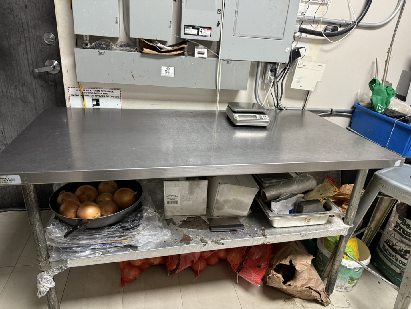 Stainless Steel Work Table with Shelf
