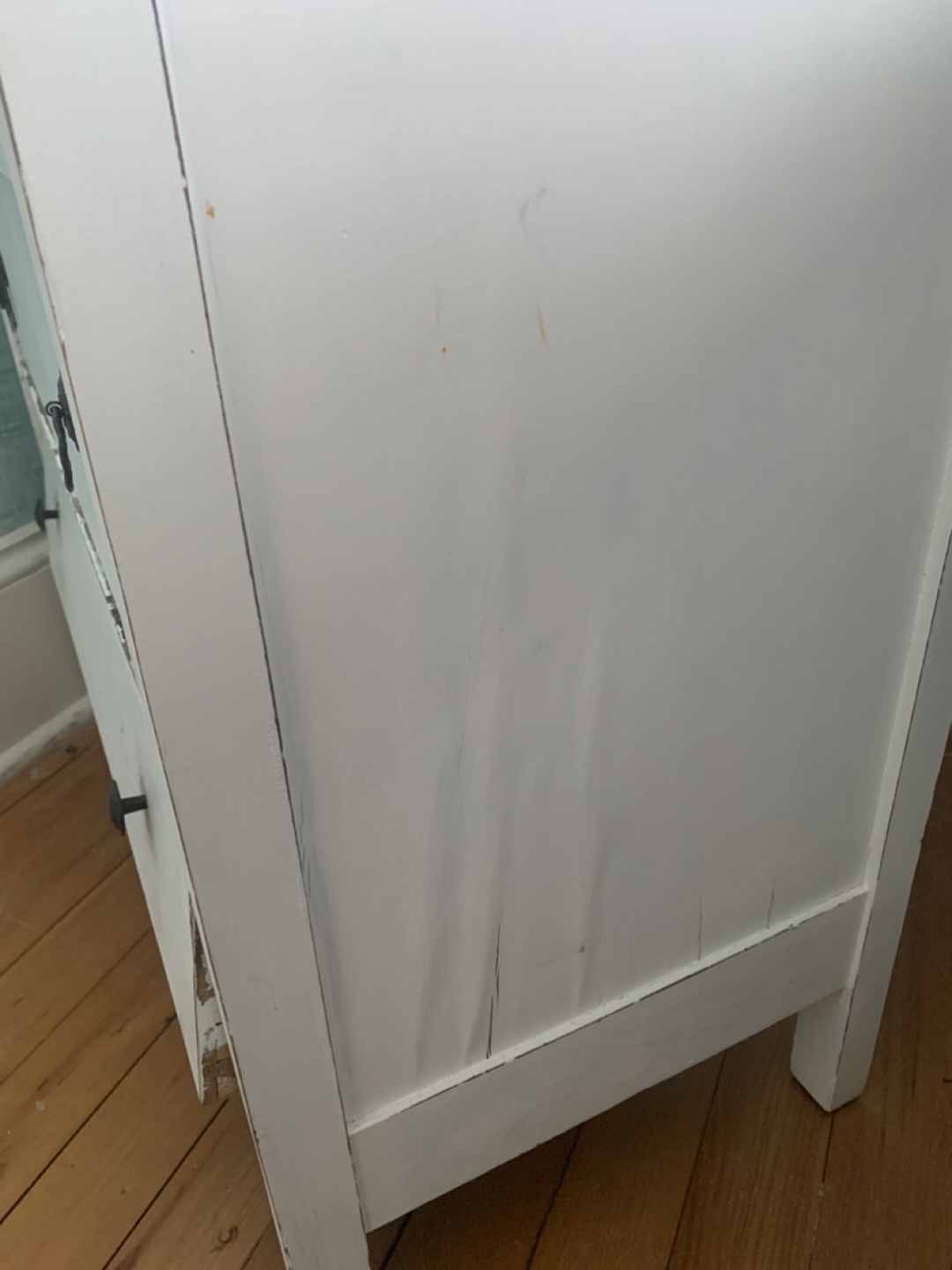Vintage White Vanity Dresser with Mirror