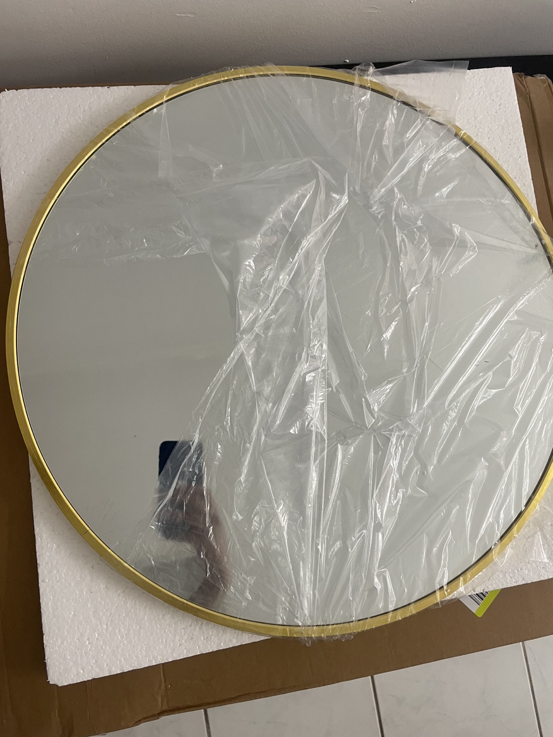 HARRITPURE 20" Gold Round Wall Mirror - photo 3