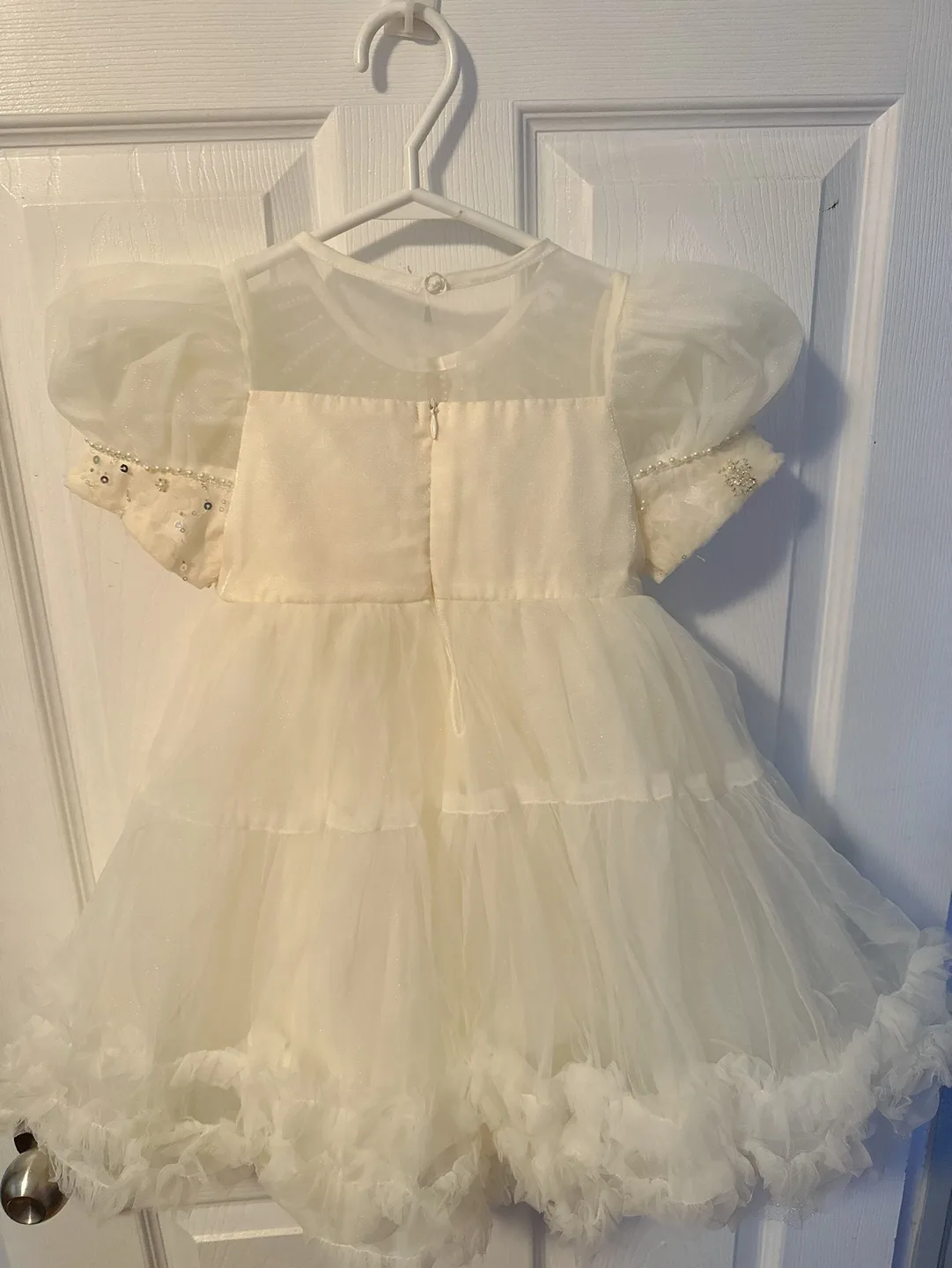 Girls' Beaded and Sequined Tulle Party Dress image indicator(2)