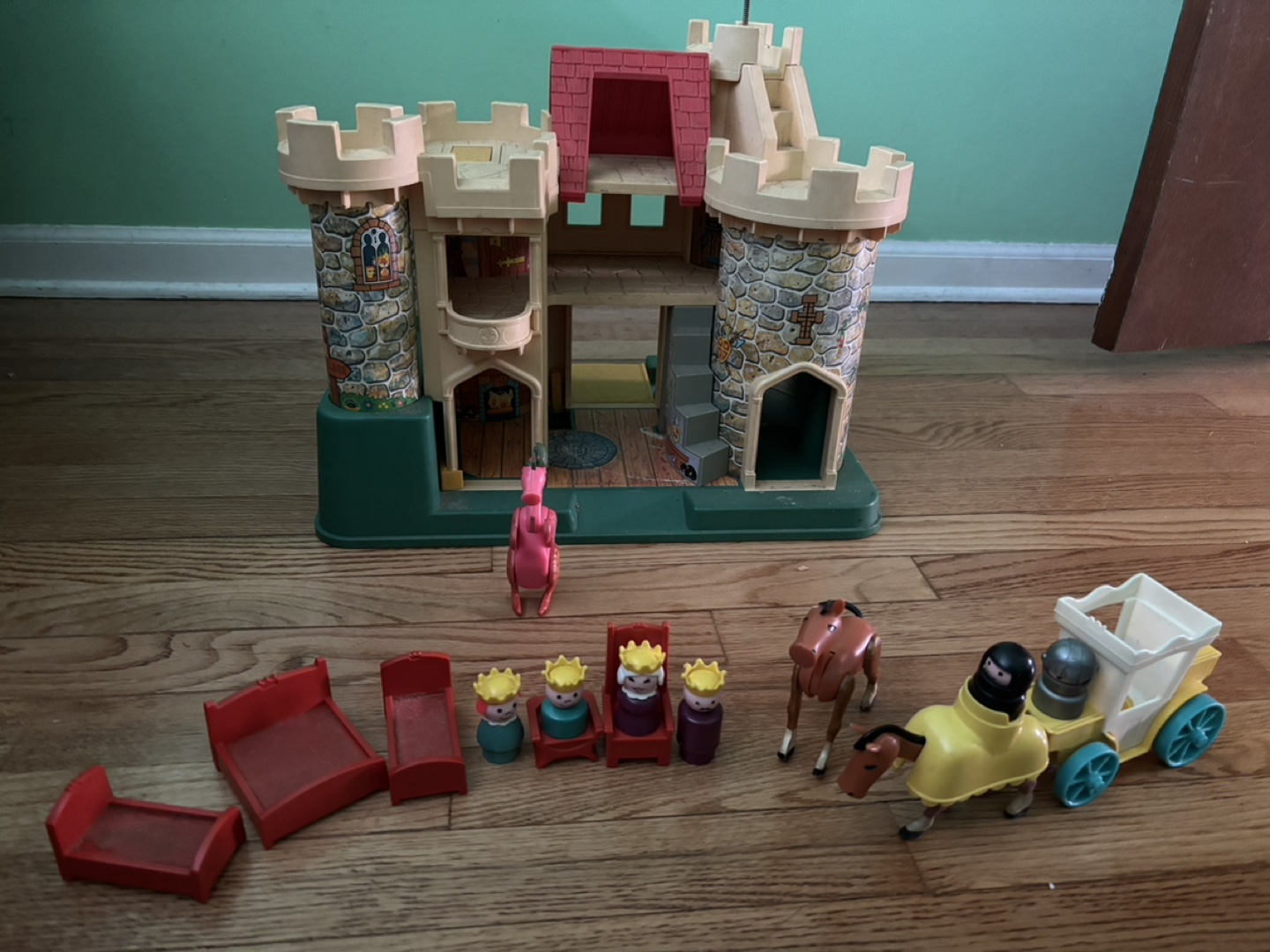 Vintage Fisher-Price Little People Castle Playset