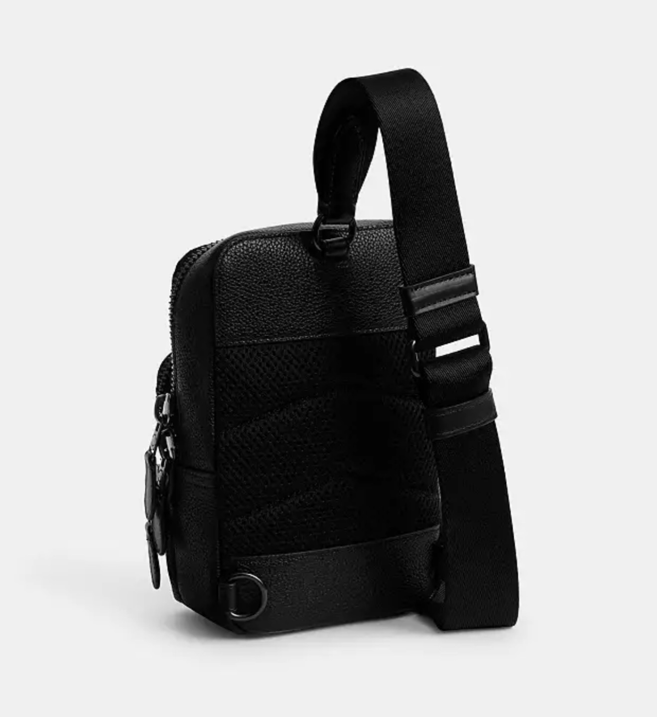 Coach Men's Black Leather Sling Bag - photo 2