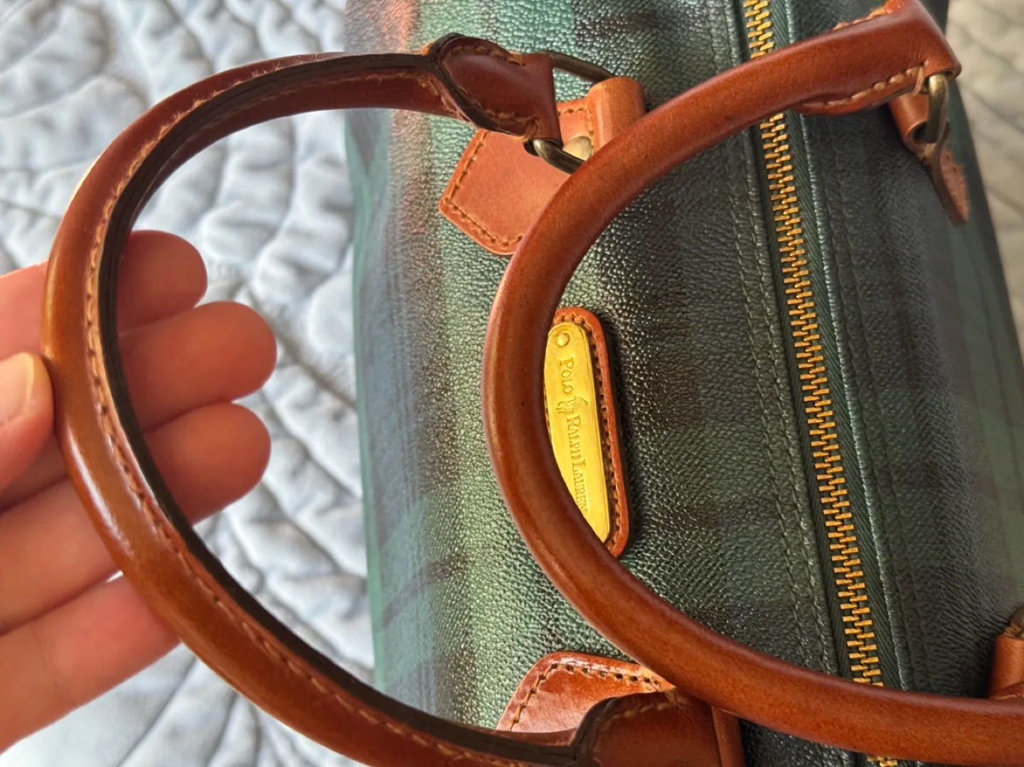 Polo Ralph Lauren Plaid boston bag image indicator(7)