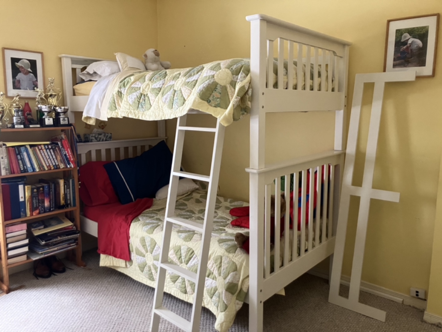 White Twin Bunk Bed