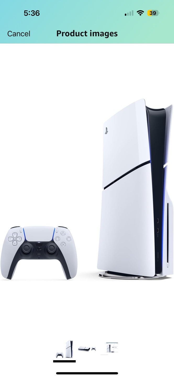 PlayStation 5 Console (Slim) - White - photo 2