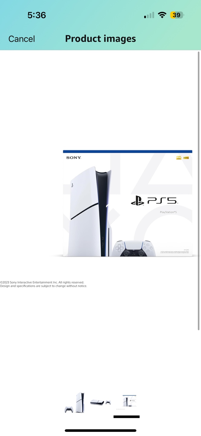 PlayStation 5 Console (Slim) - White
