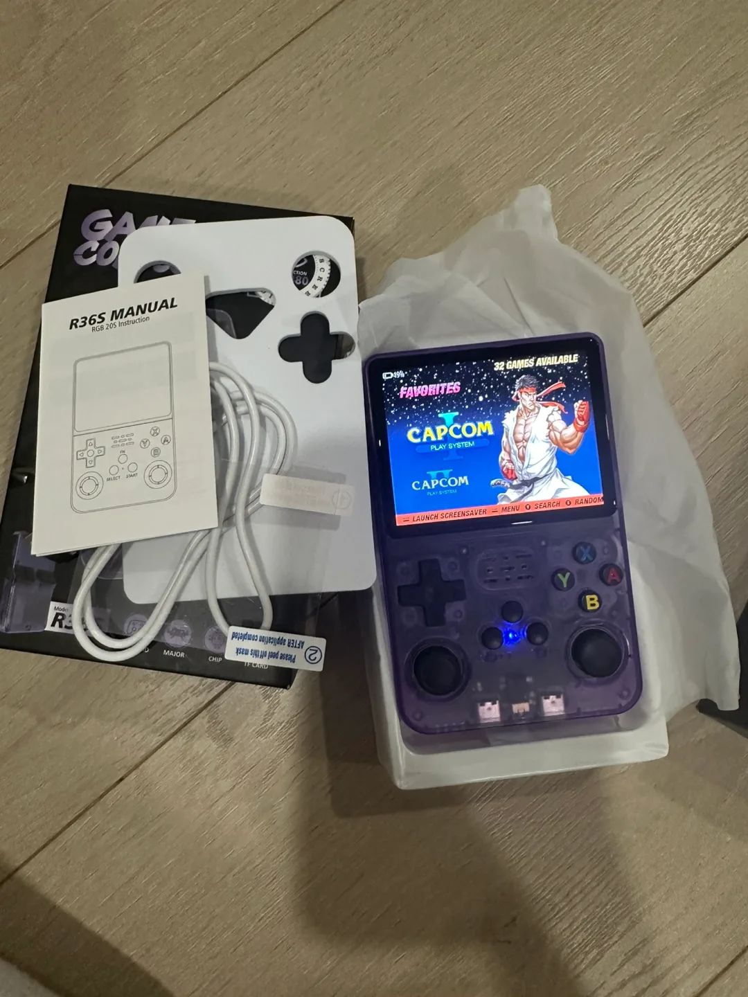 Keyboy Game Console Built in 20000 Games, Purple 128GB image indicator(5)