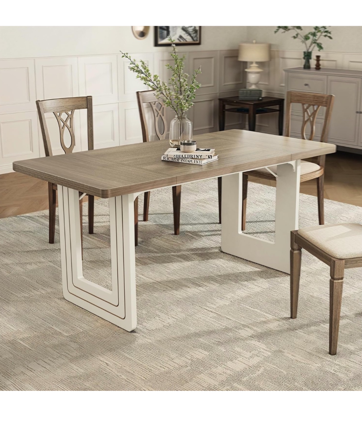 Ebern Designs Georden Farmhouse Rectangular Dining Table