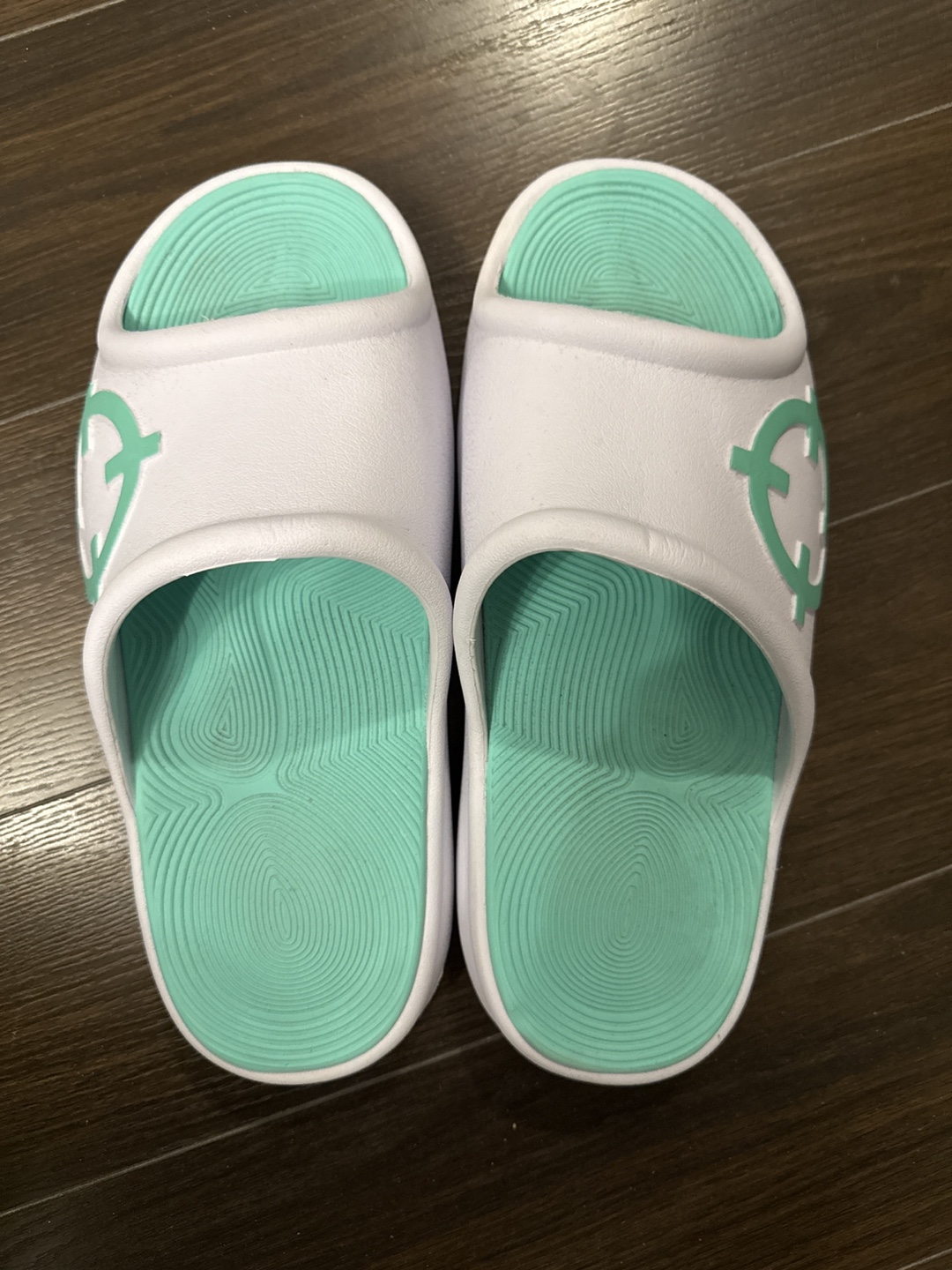 Rigorer Callislife Slides - Mint Green & White - photo 2