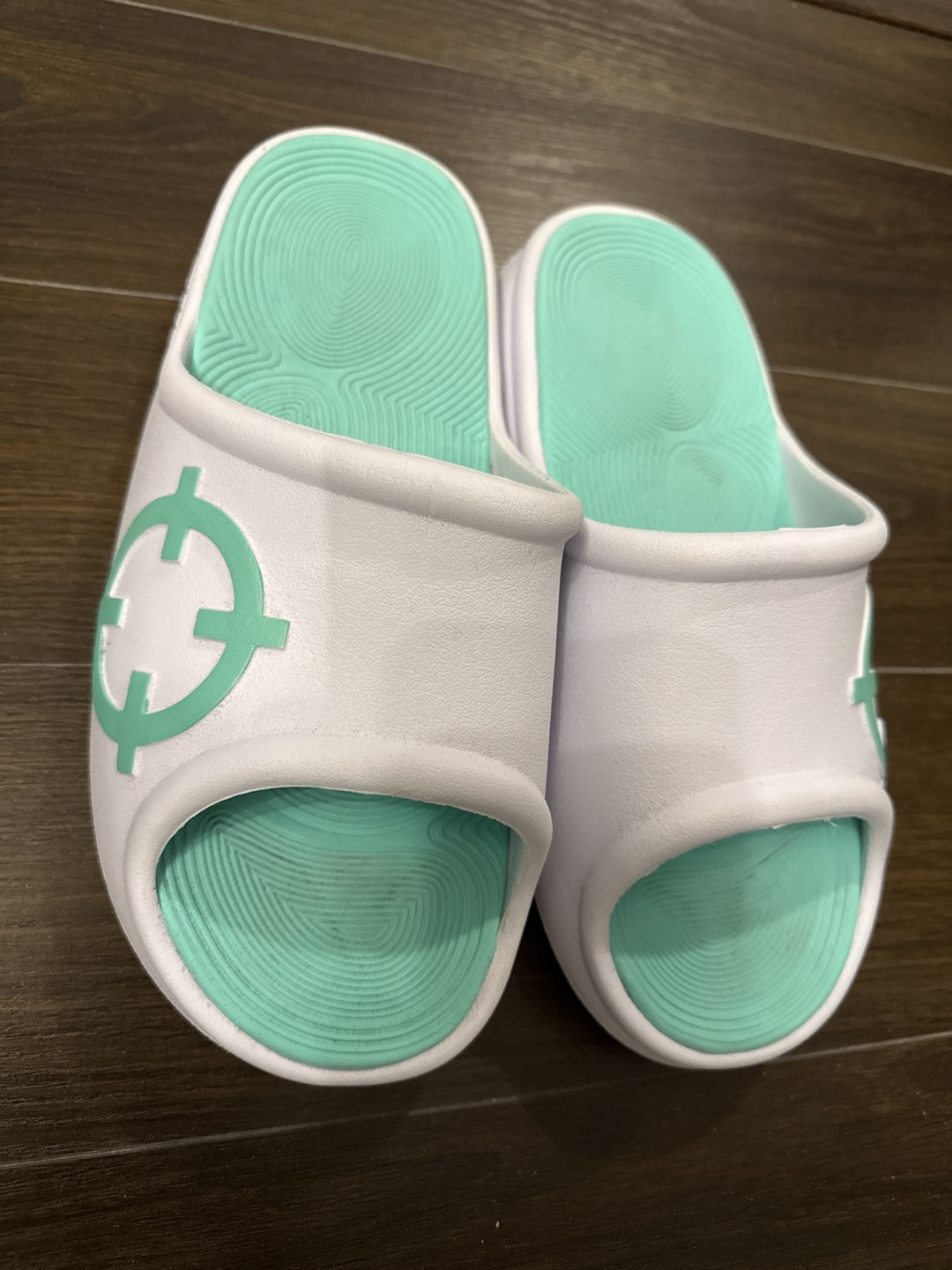 Rigorer Callislife Slides - Mint Green & White