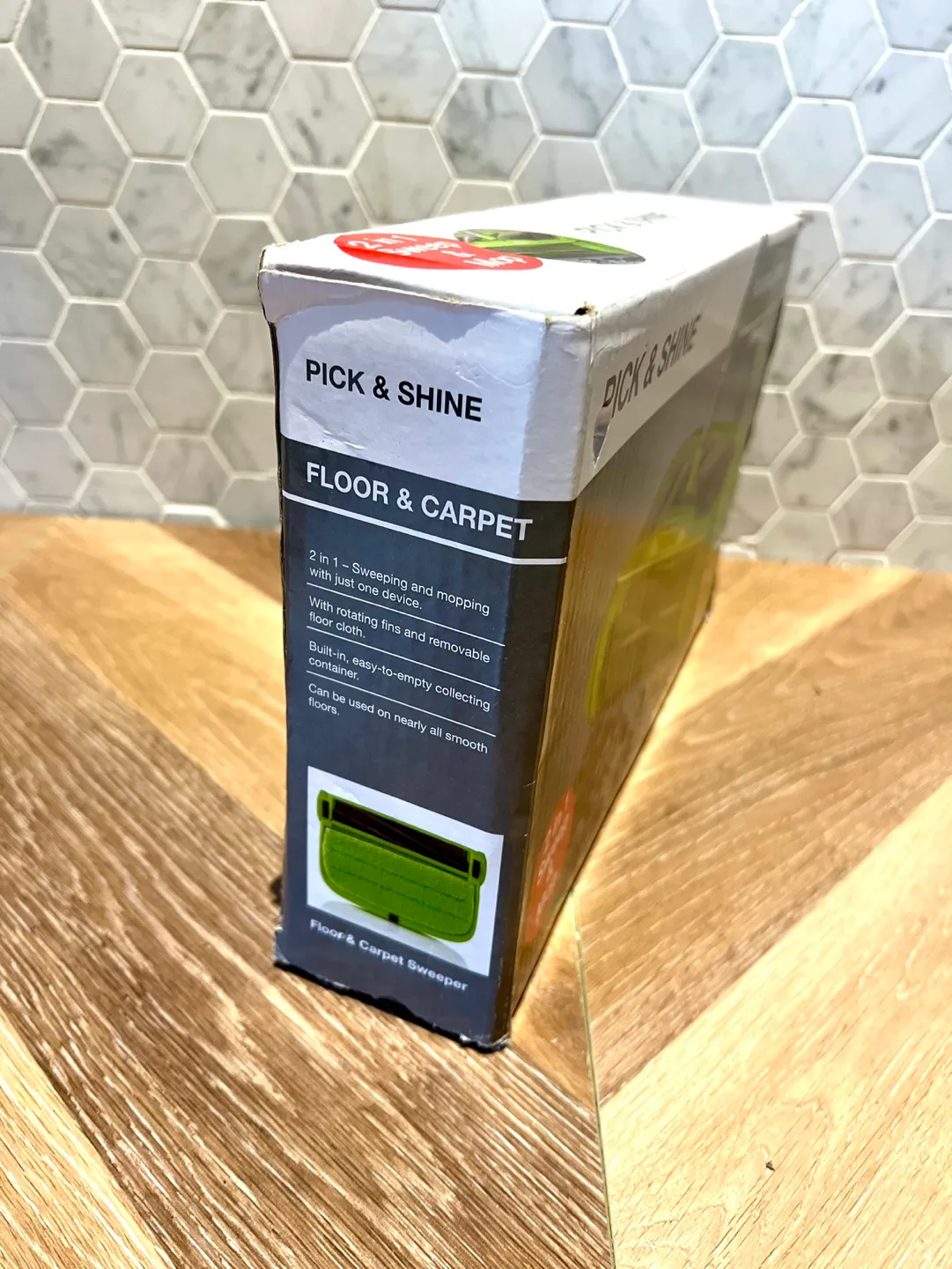 Pick & Shine 2-in-1 Floor & Carpet Sweeper and Mop image indicator(4)