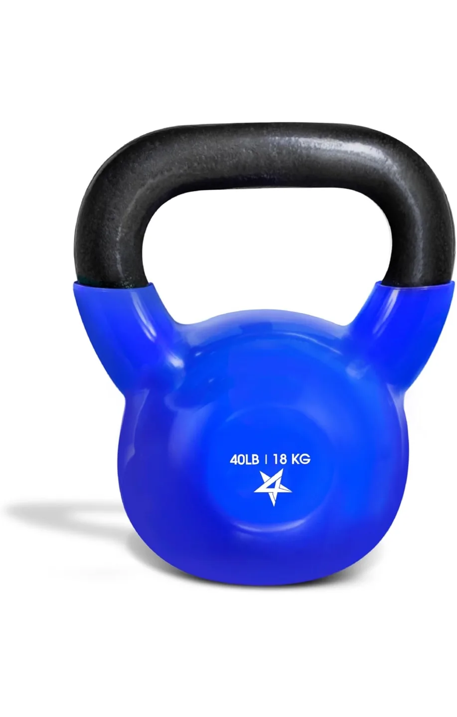 Yes4All 40lb Kettlebell - Blue PVC Coated thumbnail