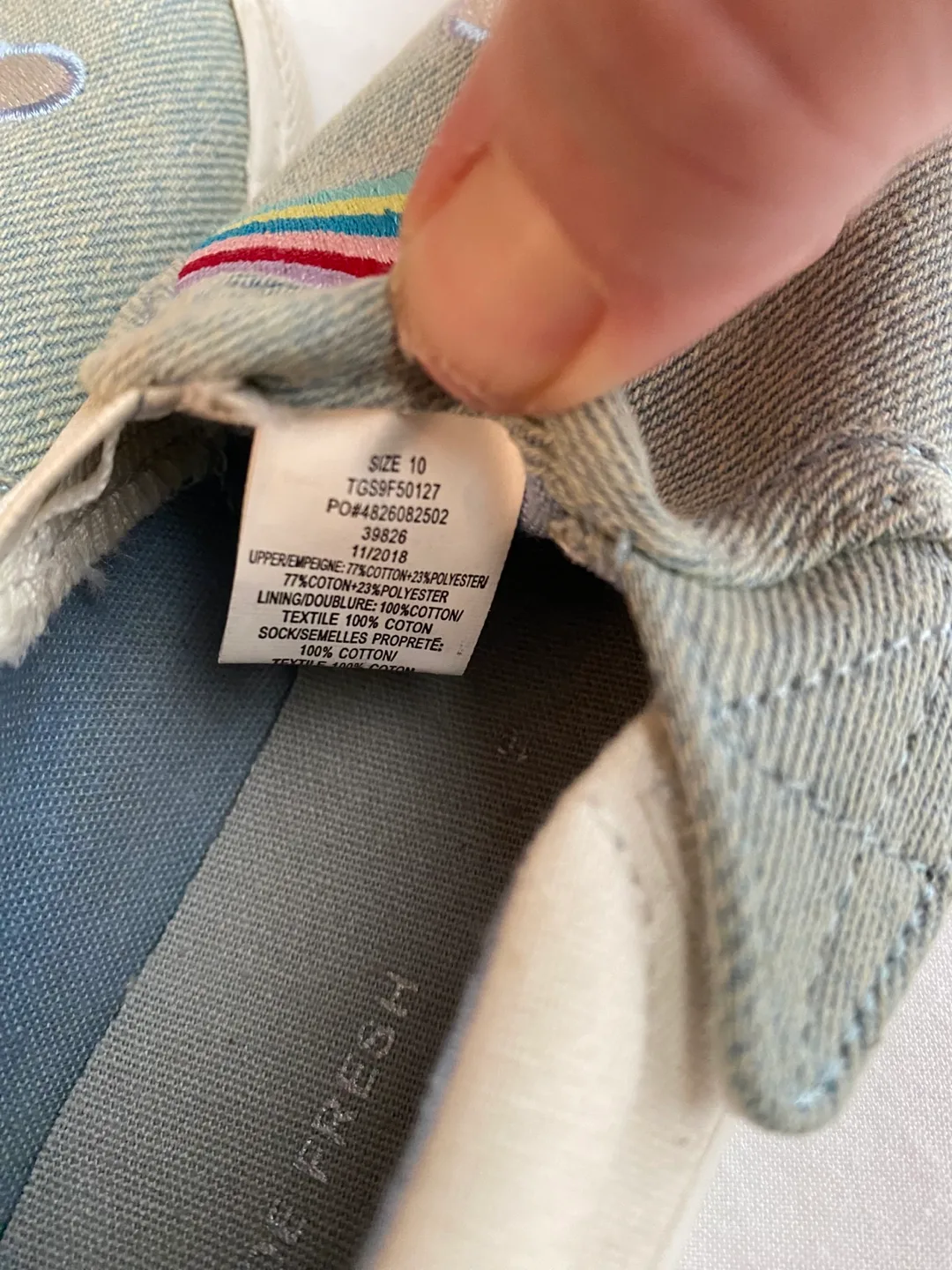 Cute Rainbow Little Kids shoes - Size 10 NEW image indicator(2)