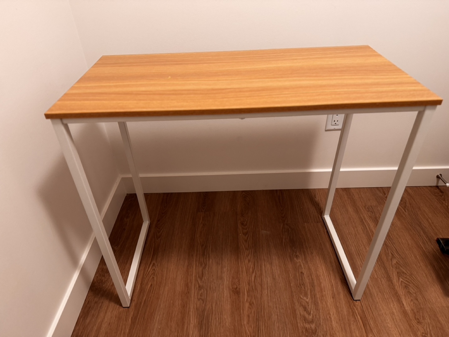 SHW Home Office 32-Inch Computer Desk, Oak - photo 4