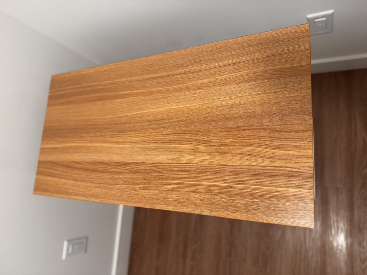 SHW Home Office 32-Inch Computer Desk, Oak - photo 3