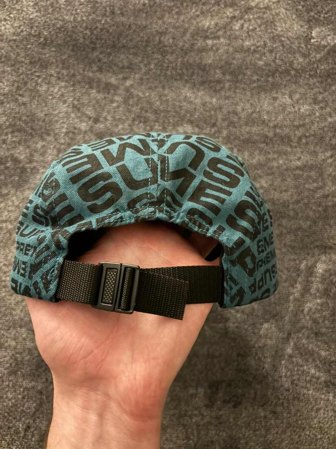 Supreme Logo Print Camp Cap image indicator(3)