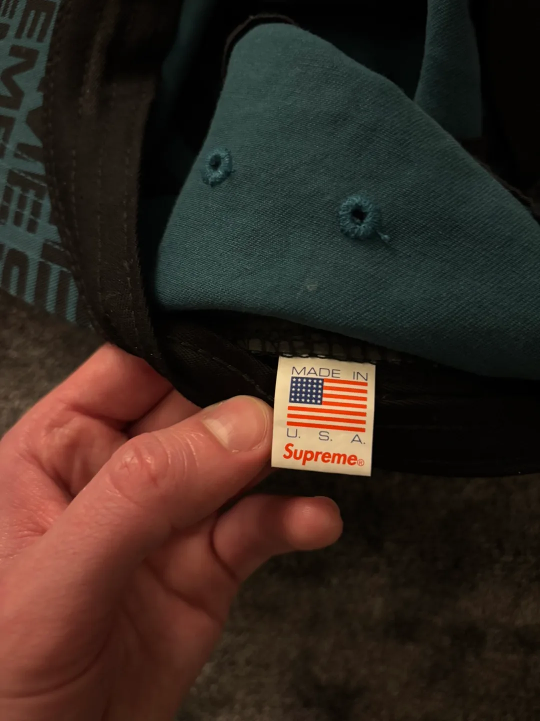 Supreme Logo Print Camp Cap image indicator(4)