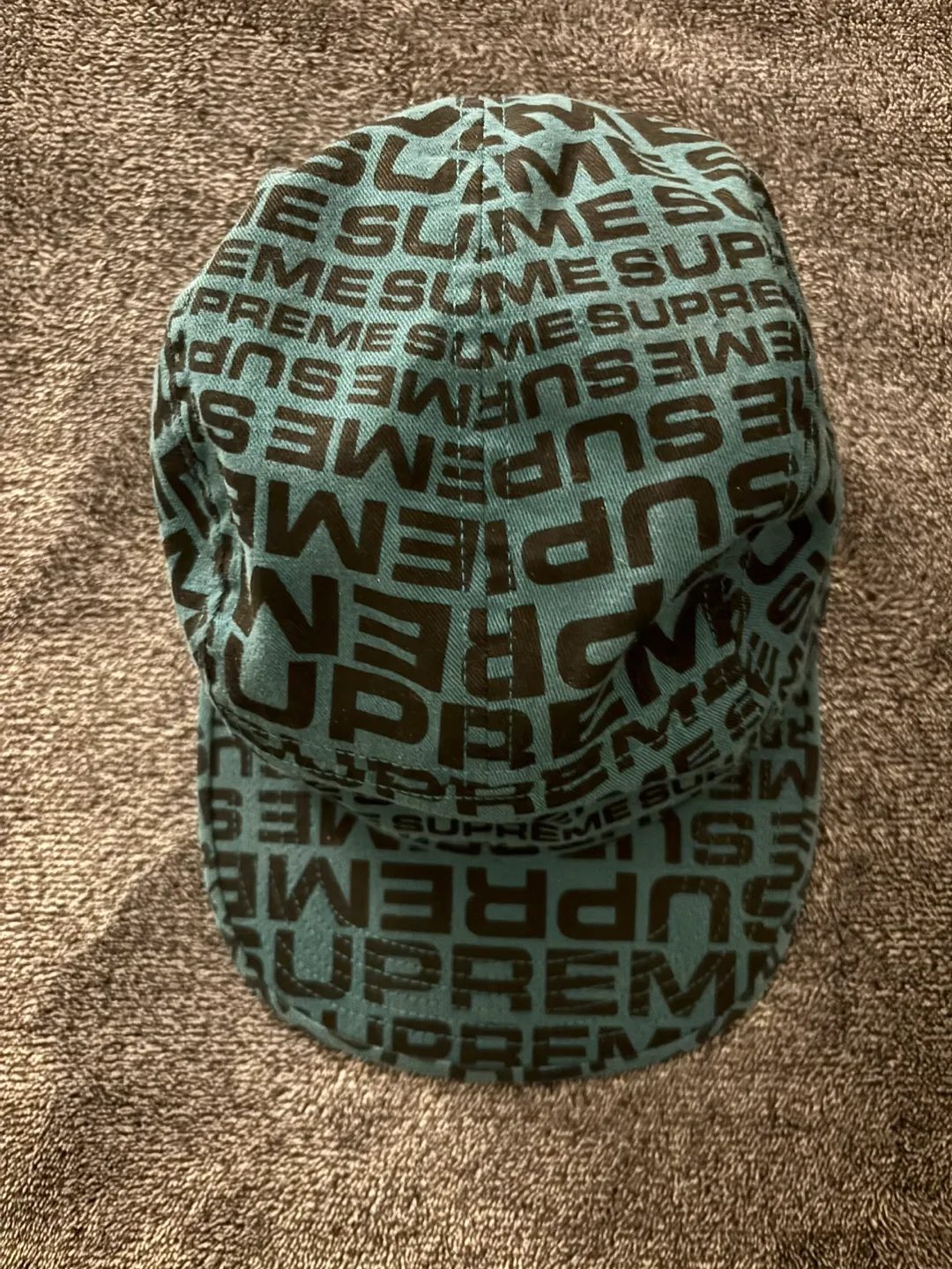 Supreme Logo Print Camp Cap image indicator(2)