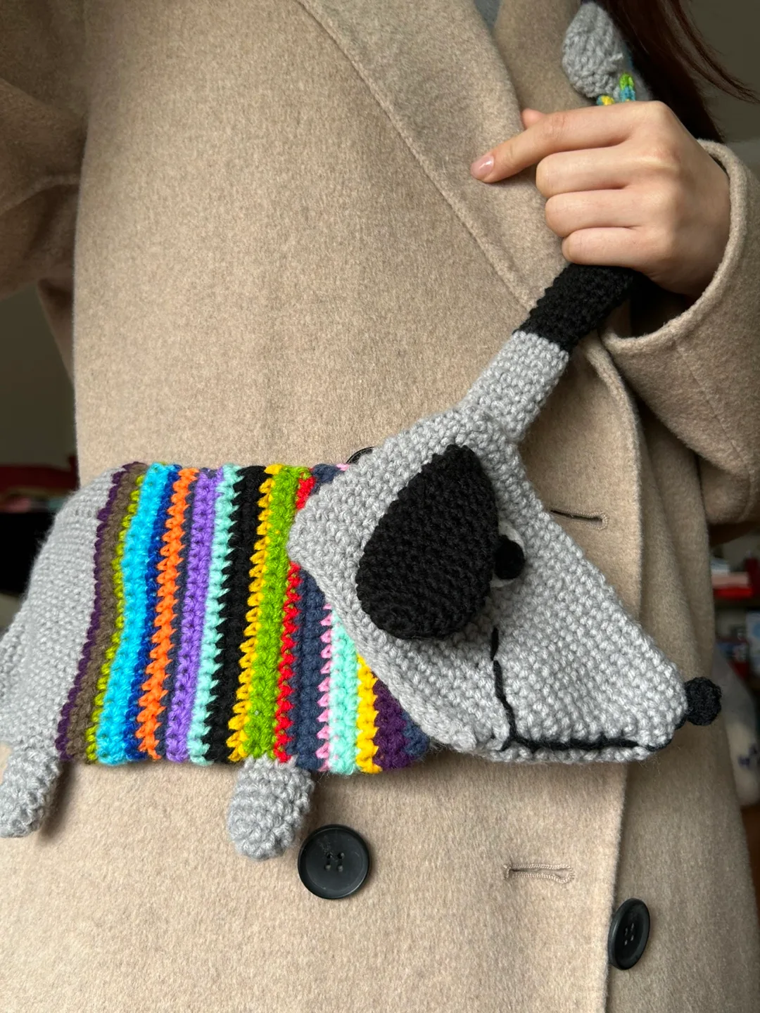 Adorable Crochet Doggy Shoulder Bag image indicator(2)