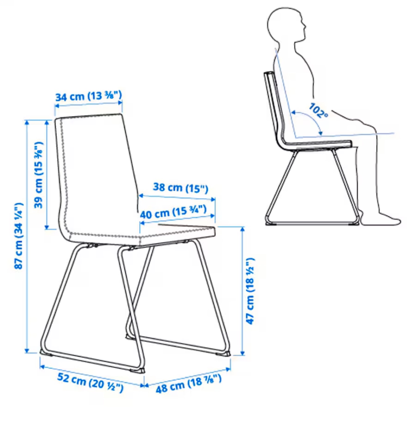 IKEA Chair in grey - photo 4