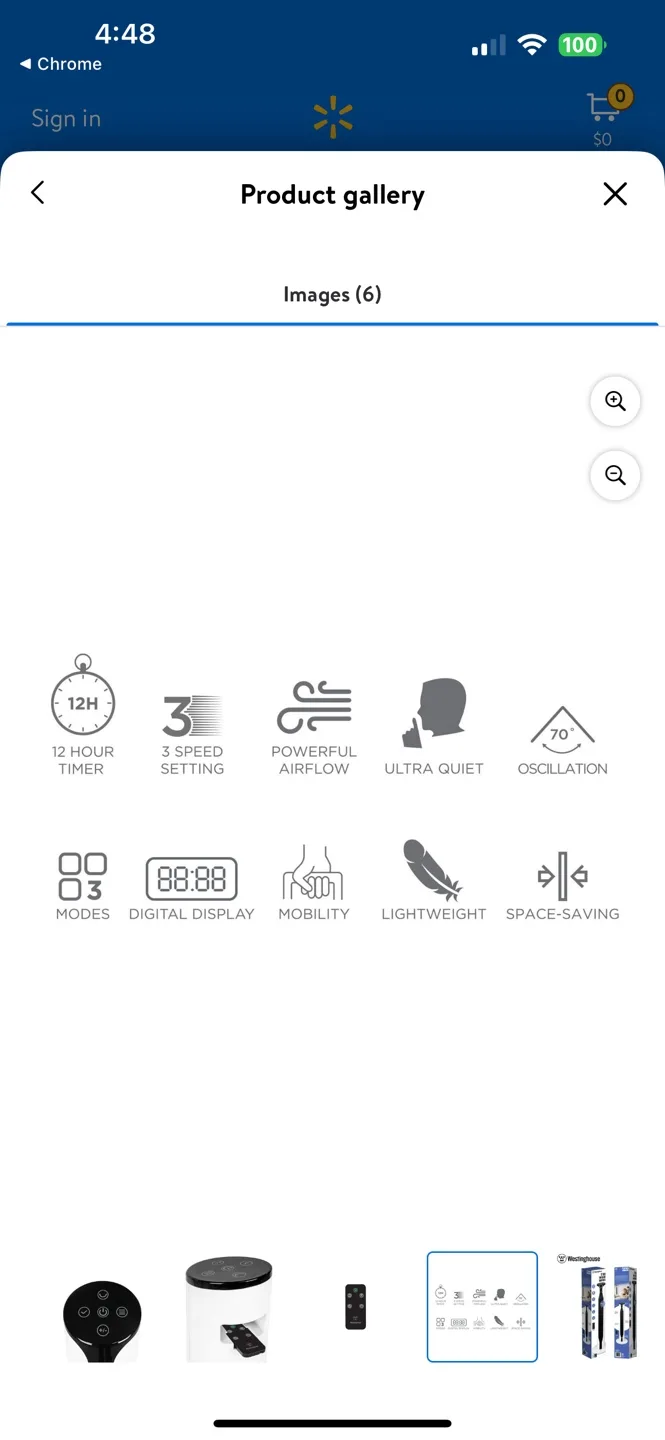 Westinghouse 36-inch Digital Tower Fan with Remote image indicator(4)