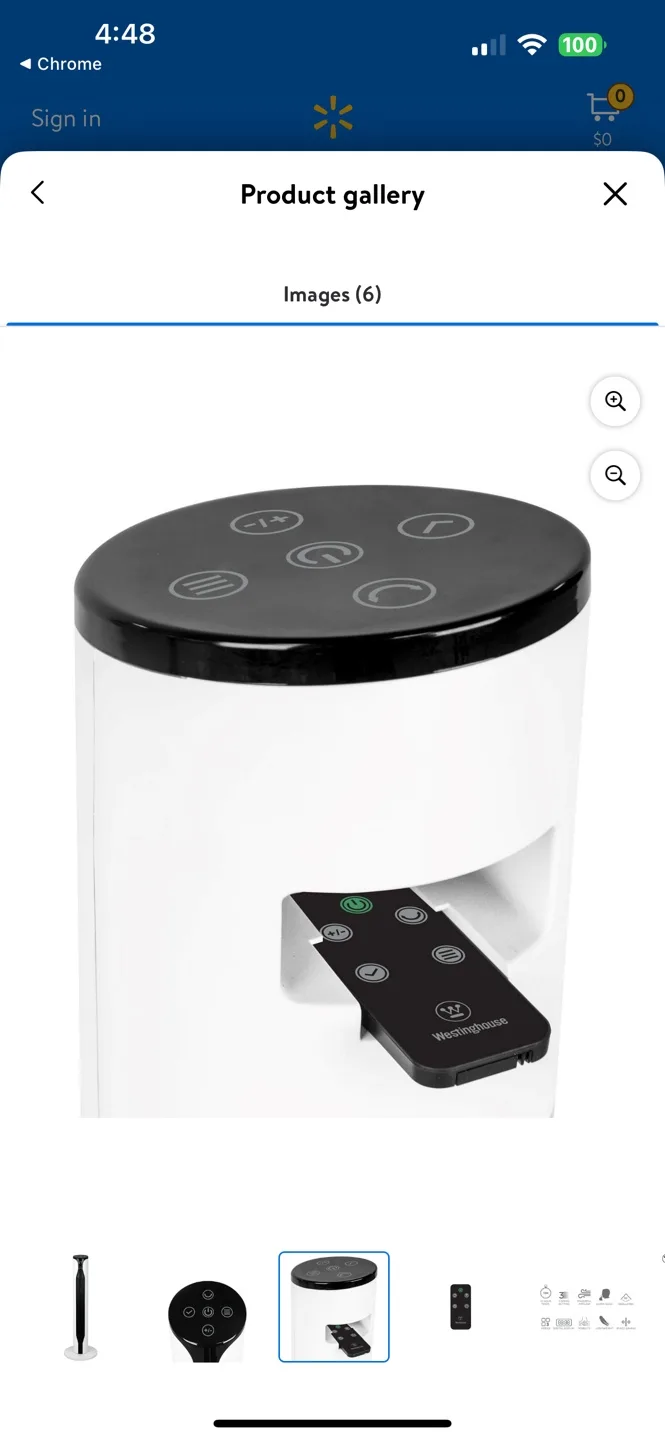 Westinghouse 36-inch Digital Tower Fan with Remote image indicator(5)