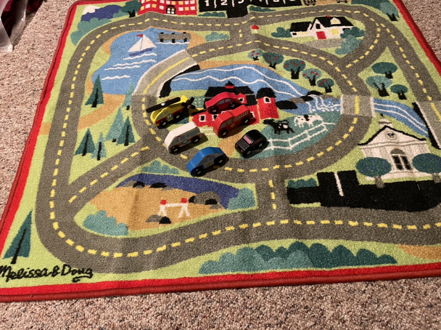 Melissa & Doug Playmat and Wooden Vehicles Set - photo 4