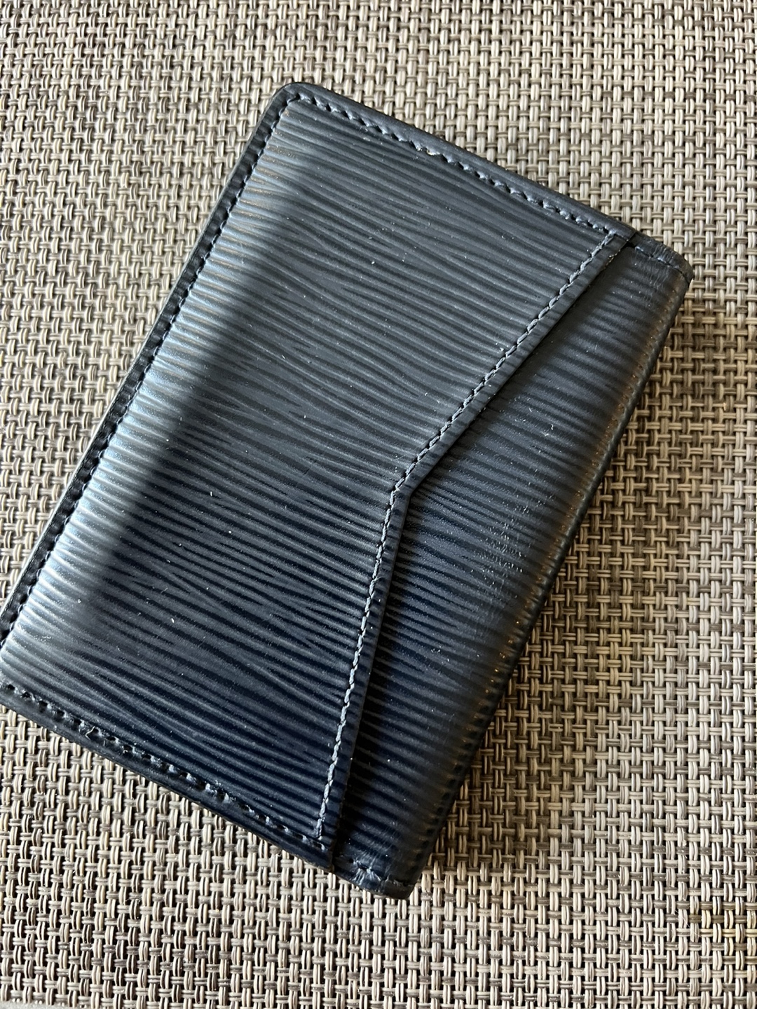 Louis Vuitton Black Leather Card Holder - photo 3