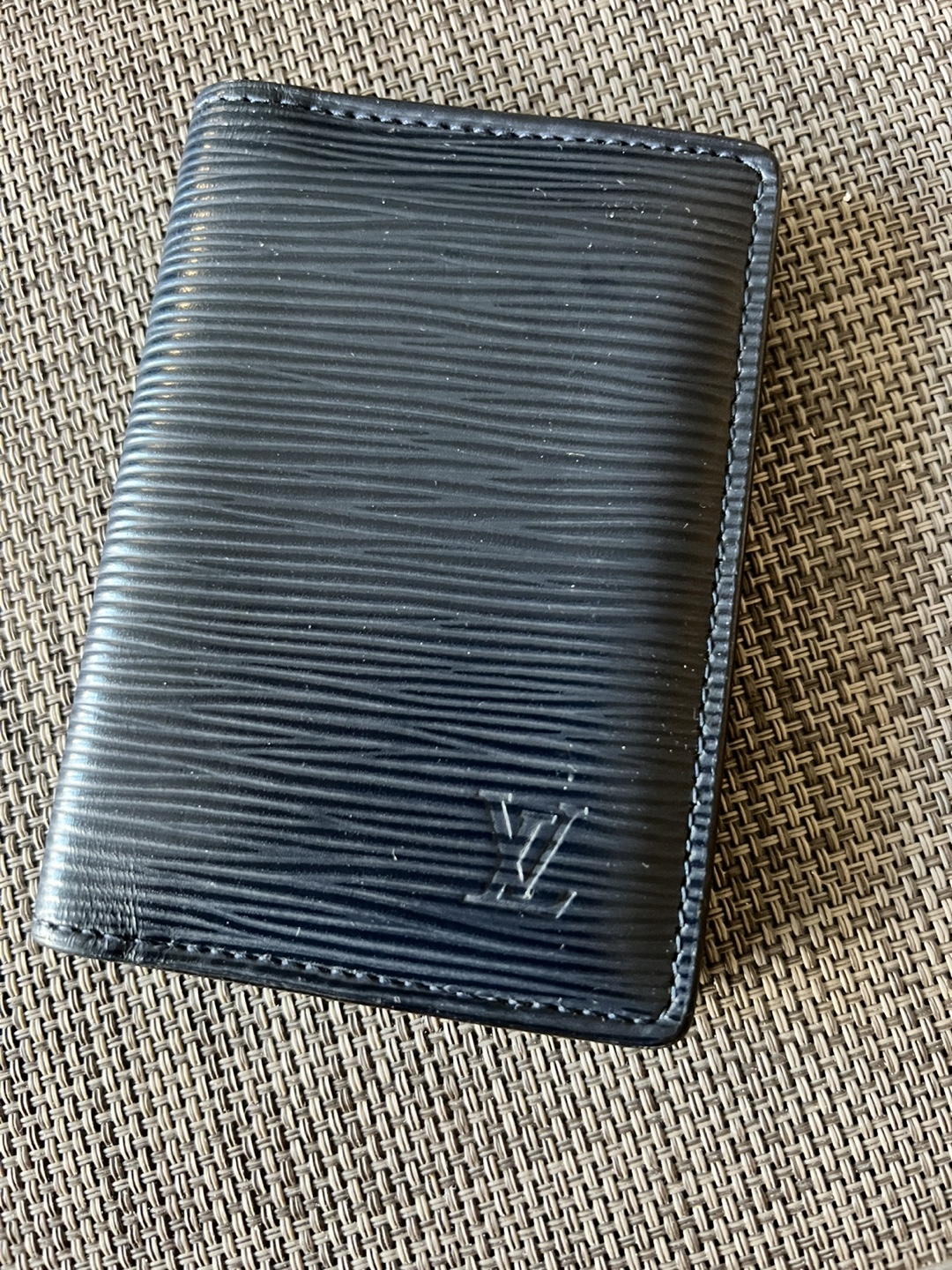 Louis Vuitton Black Leather Card Holder
