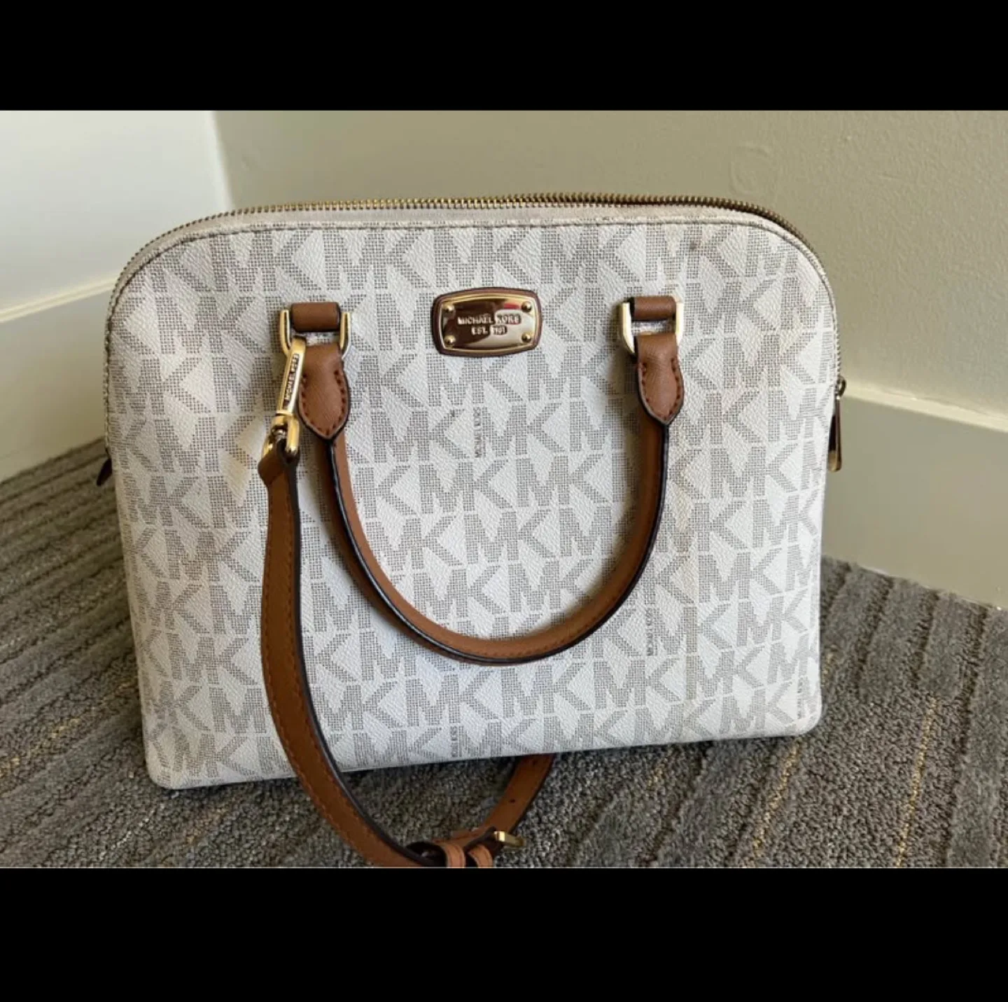Michael Kors Dome Satchel Handbag thumbnail