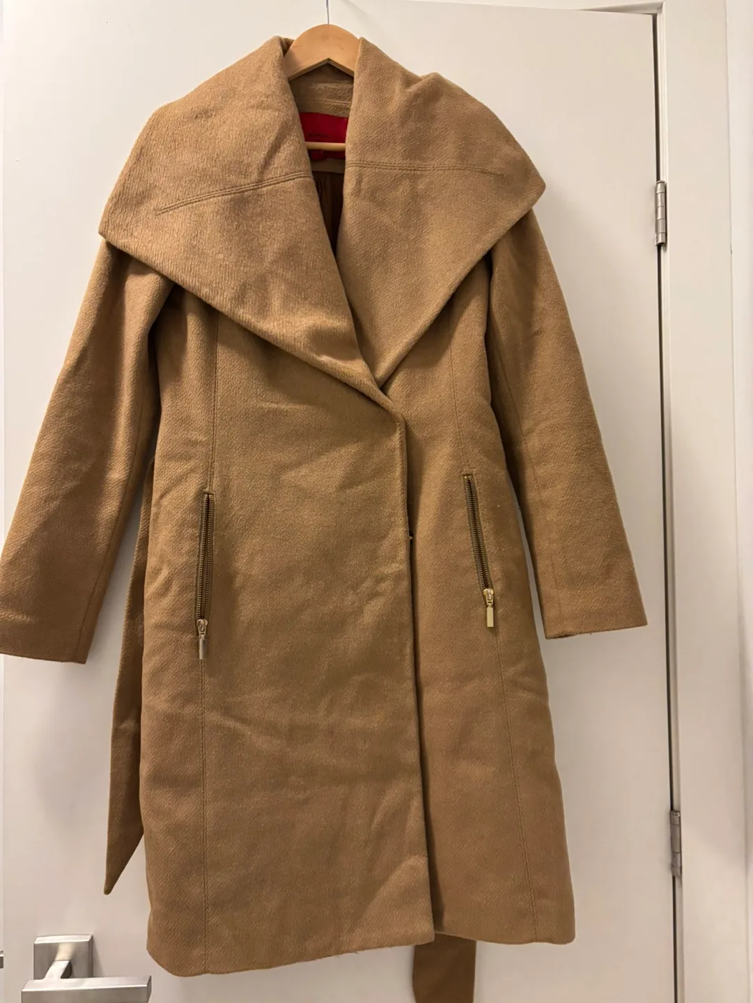 MANGO Belted Wool Coat image indicator(3)