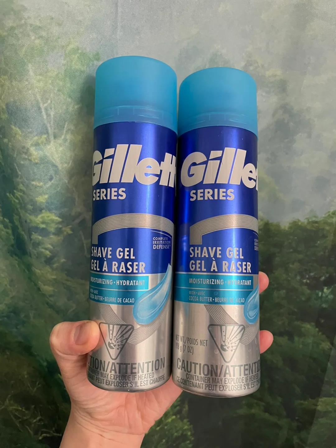 Two Gillette Series Shave Gel Cans thumbnail