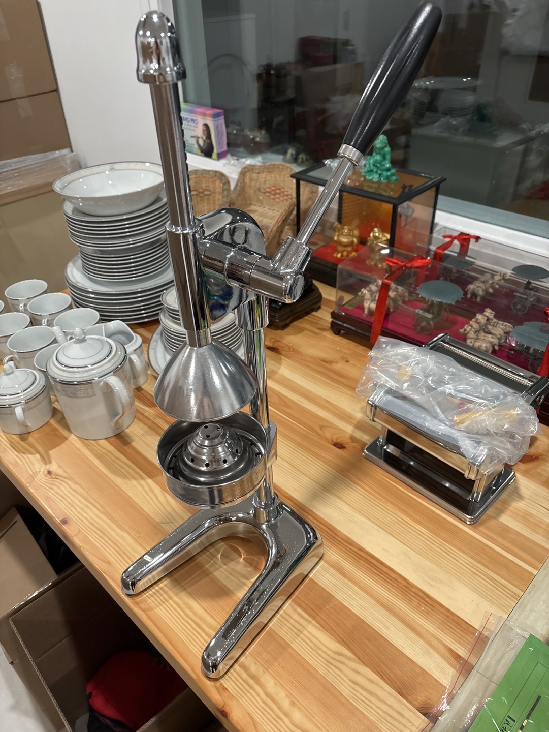 Vintage Chrome Manual Citrus Juicer