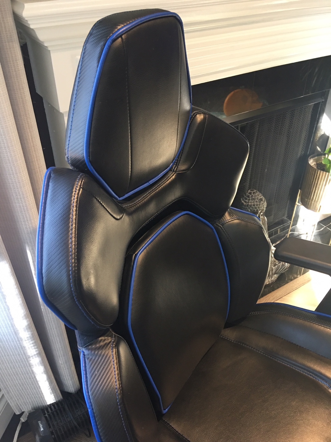 Gaming Chair - Black and Blue - photo 2