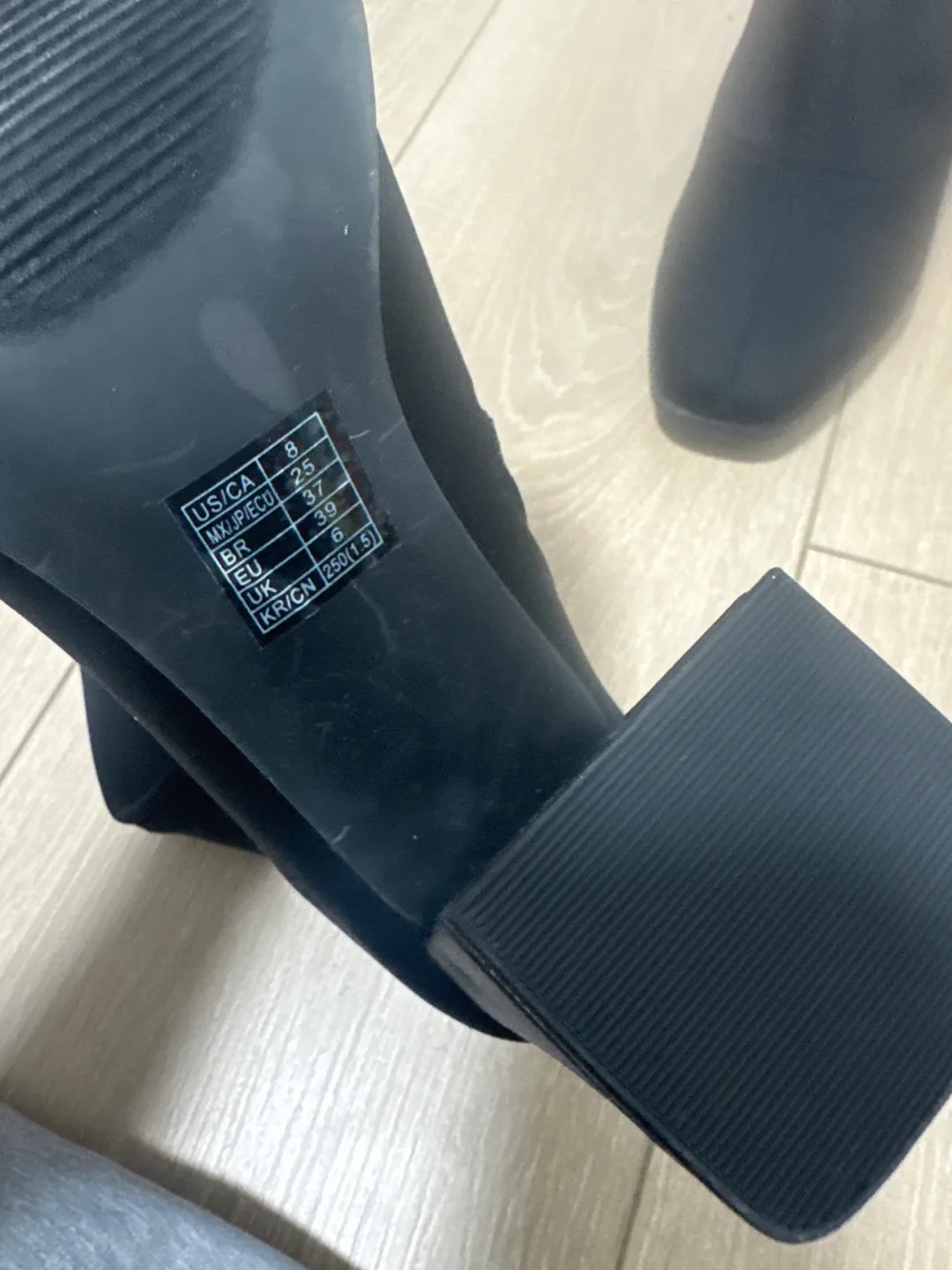 Forever 21 Black Knee-High Boots image indicator(3)