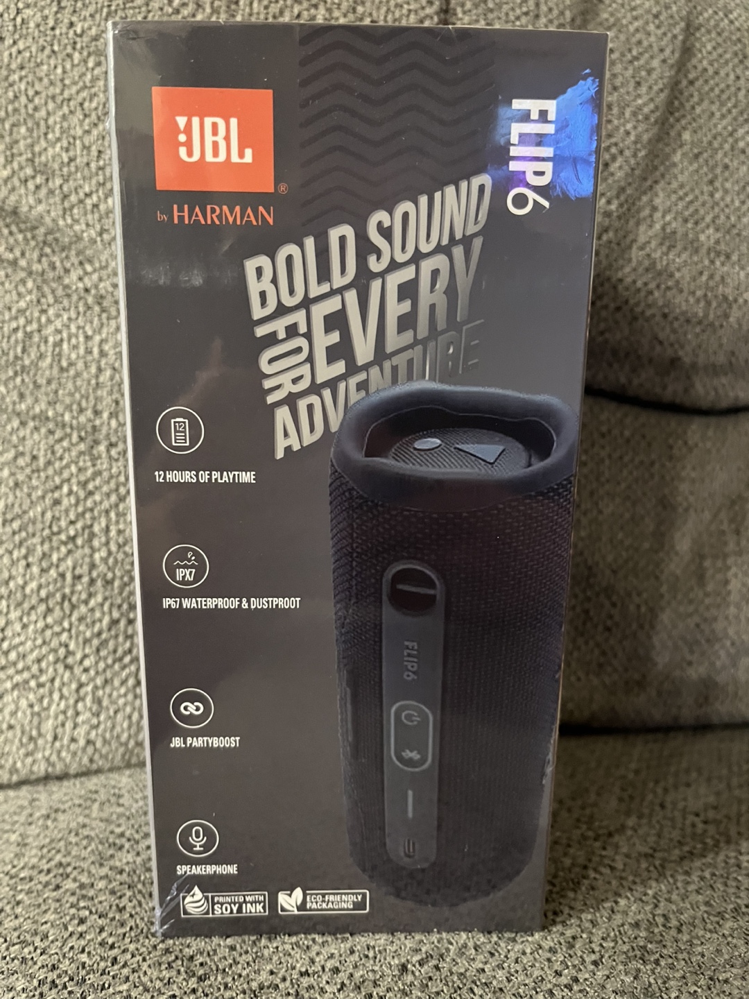 JBL Flip 6 Portable Bluetooth Speaker - Black - photo 3