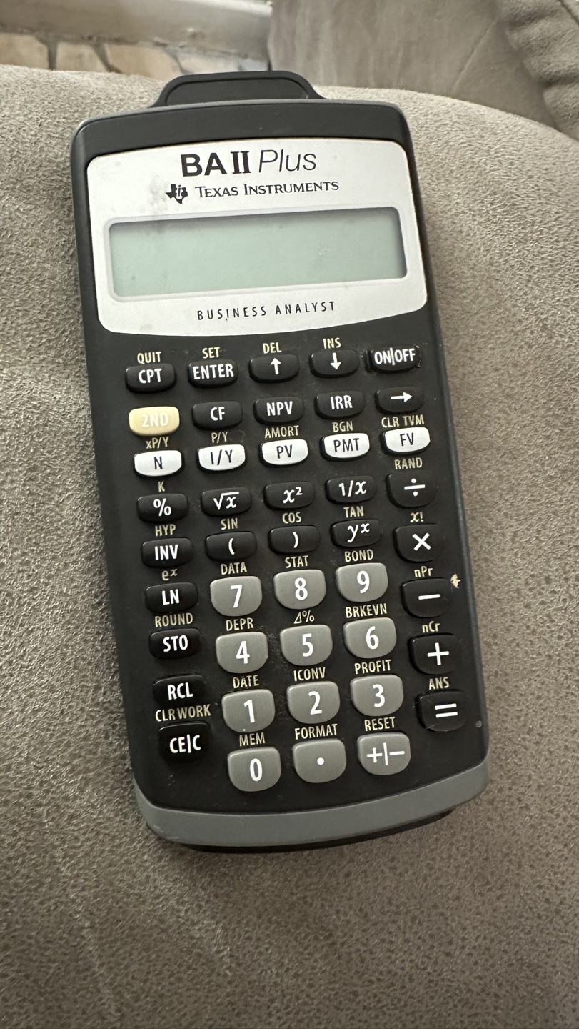 Texas Instruments BA II Plus Business Analyst Calculator