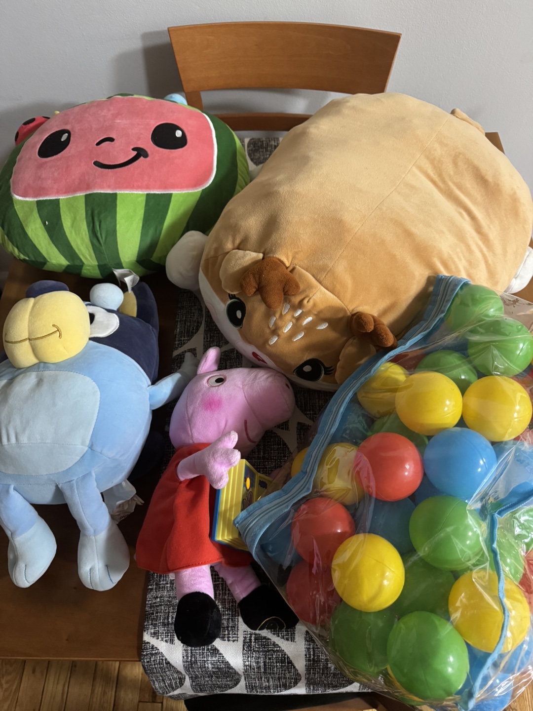 Lot of Plush Toys and Pit Balls