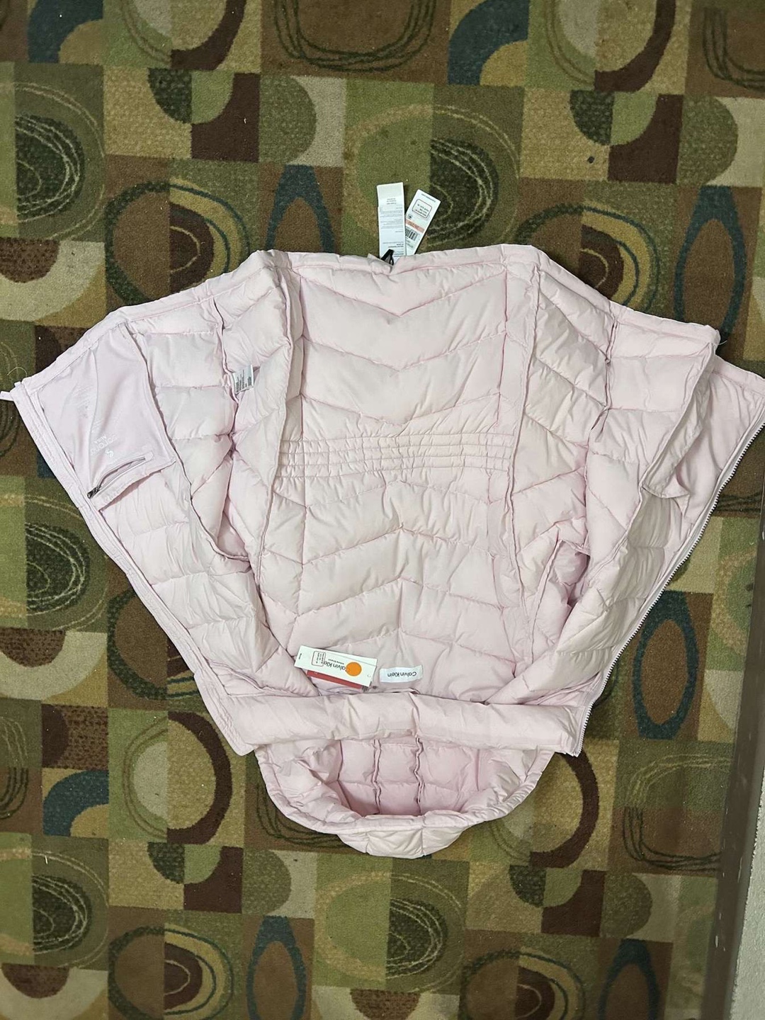 Calvin Klein Pink Hooded Puffer Jacket - photo 4