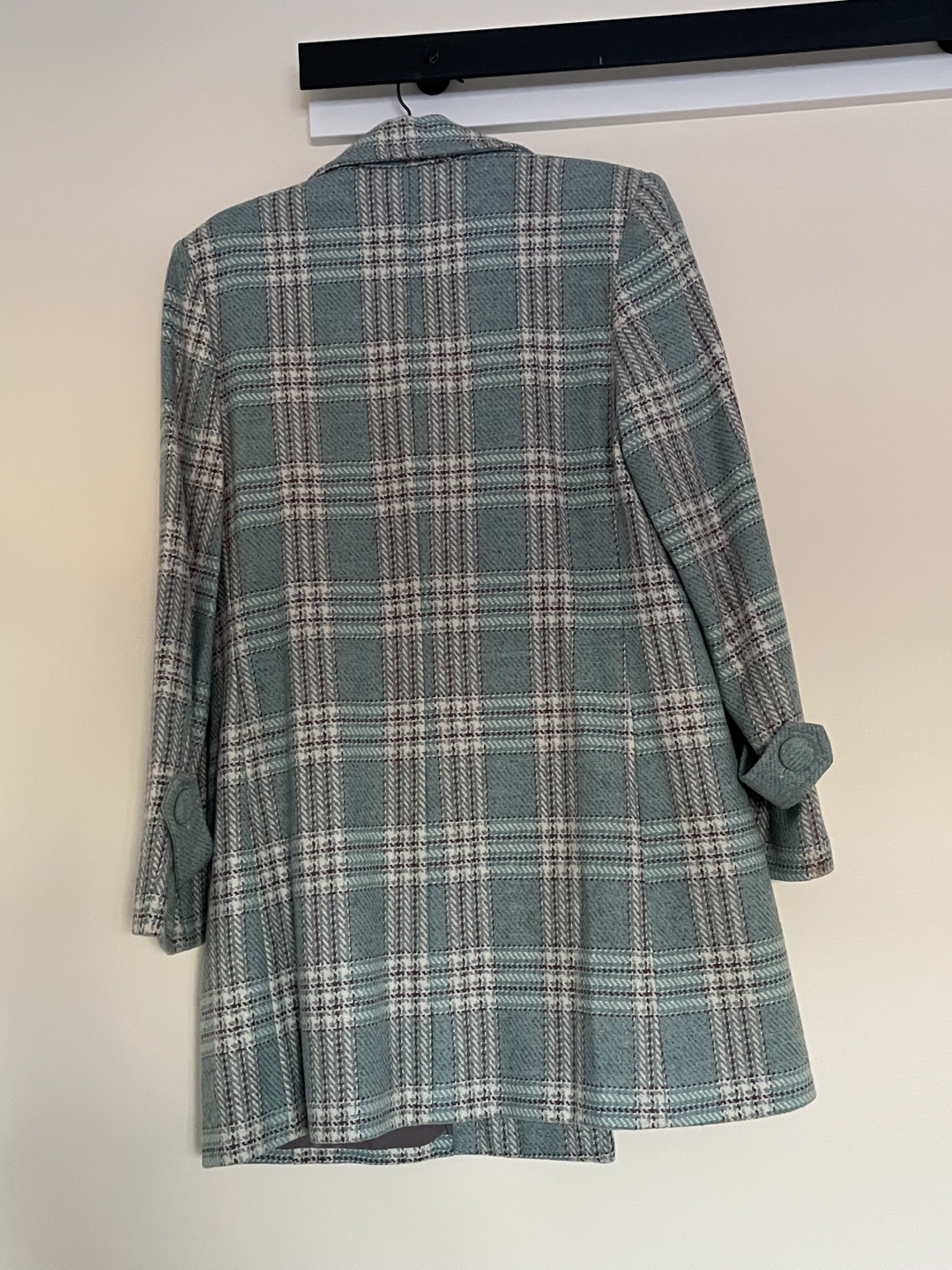 Vintage Double Breasted Plaid Jacket - photo 2