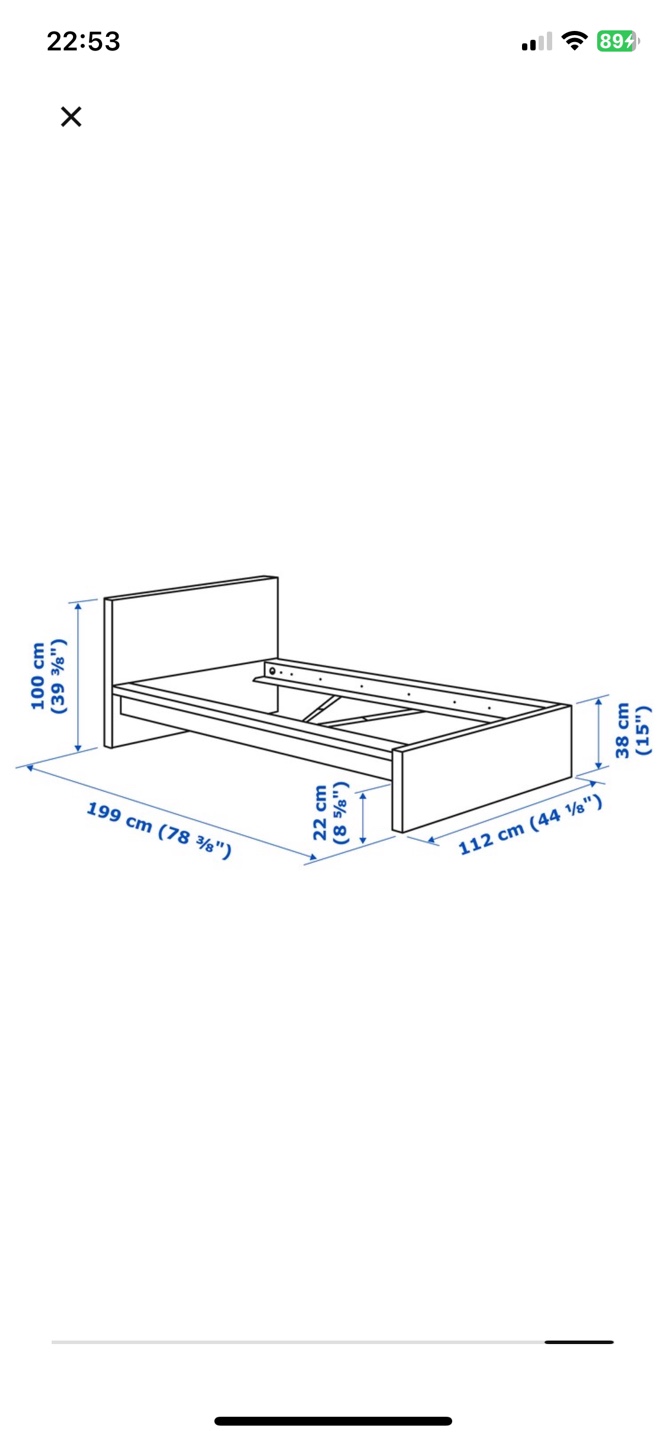 ‼️ONLY SELLING THIS WEEK‼️IKEA “Malm” twin bed frame. - photo 5