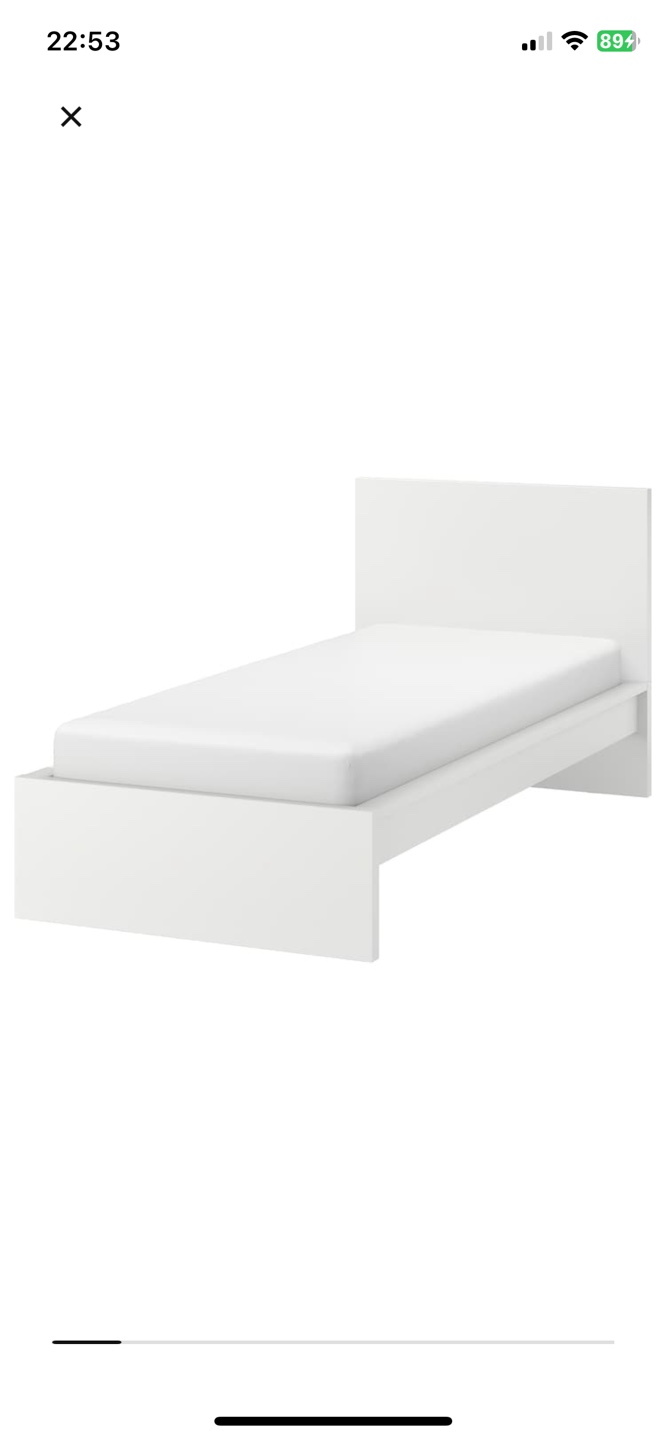 ‼️ONLY SELLING THIS WEEK‼️IKEA “Malm” twin bed frame.
