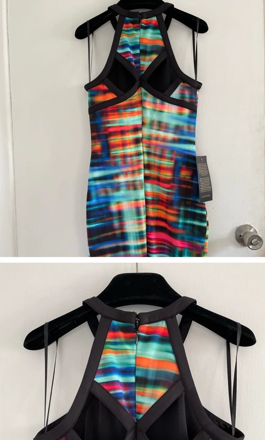 NWT BEBE Abstract Dress image indicator(2)
