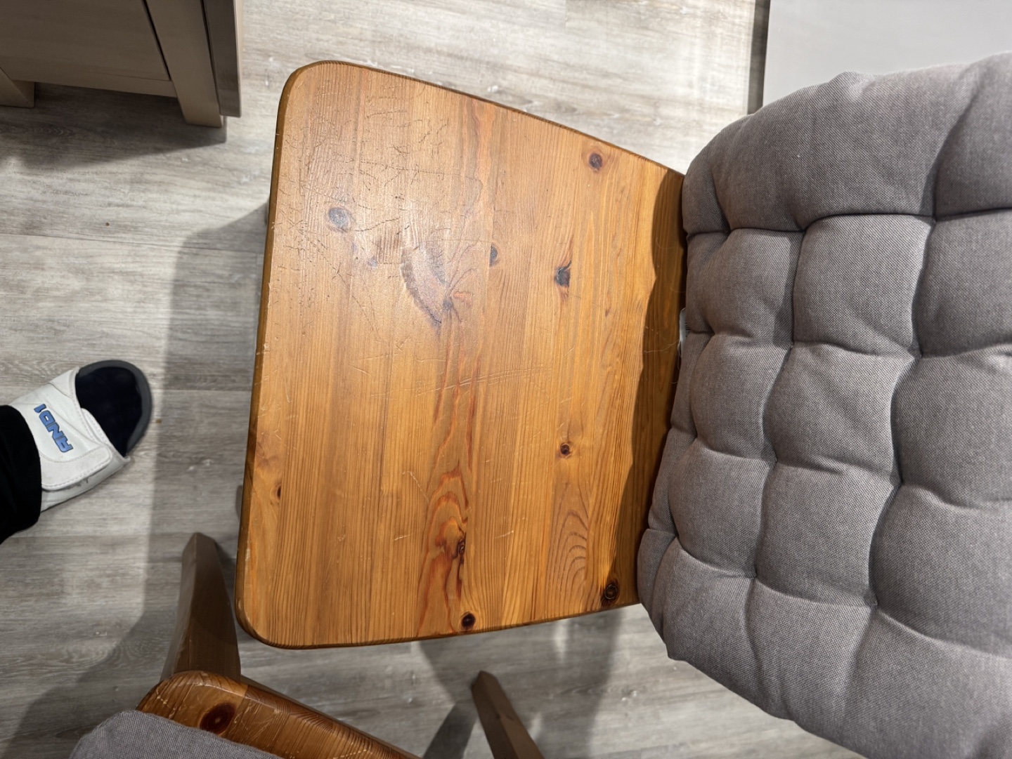 Pair of IKEA Ingolf Dining Chairs with Cushions - photo 3