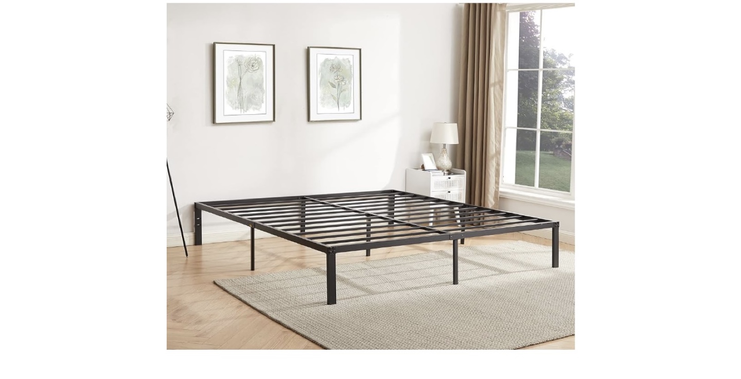 VECELO King Metal Platform Bed Frame - 14 Inch