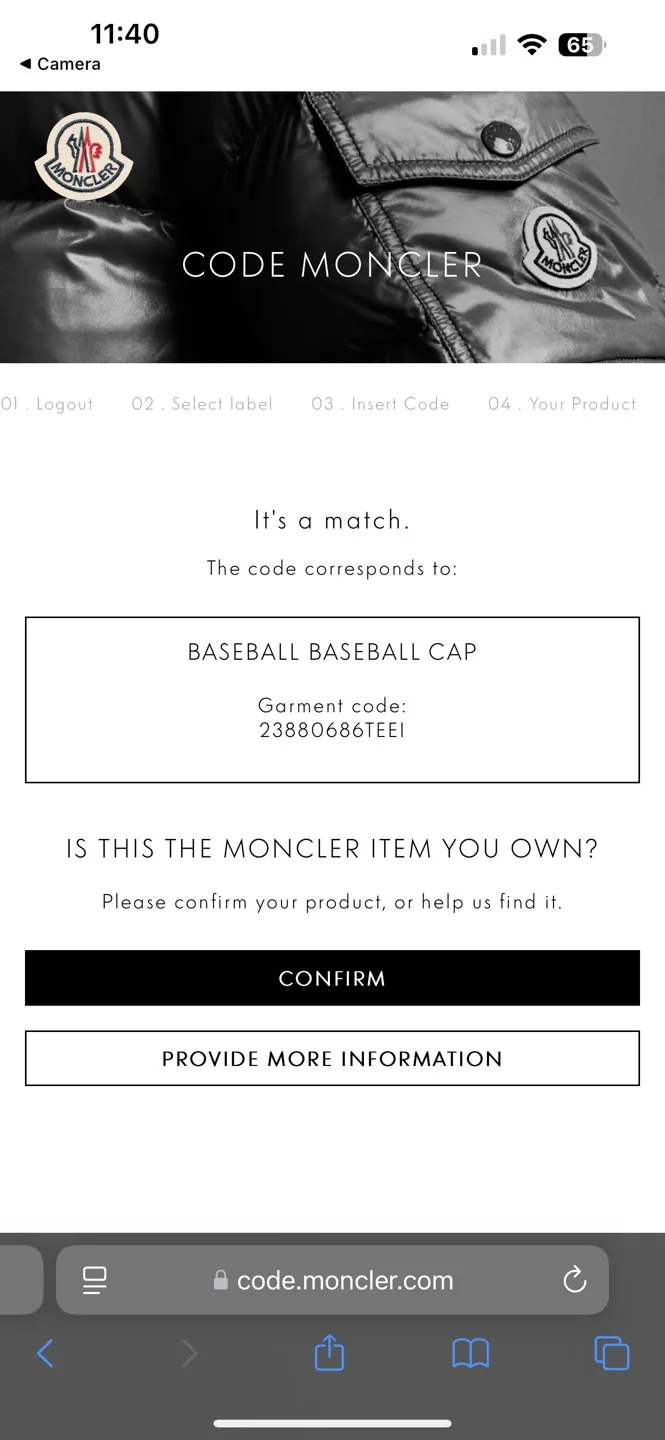 Moncler Genius Baseball Cap image indicator(10)