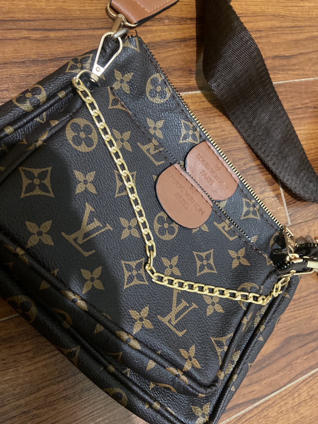 Brown Louis Vuitton Inspired Crossbody Bag - photo 2