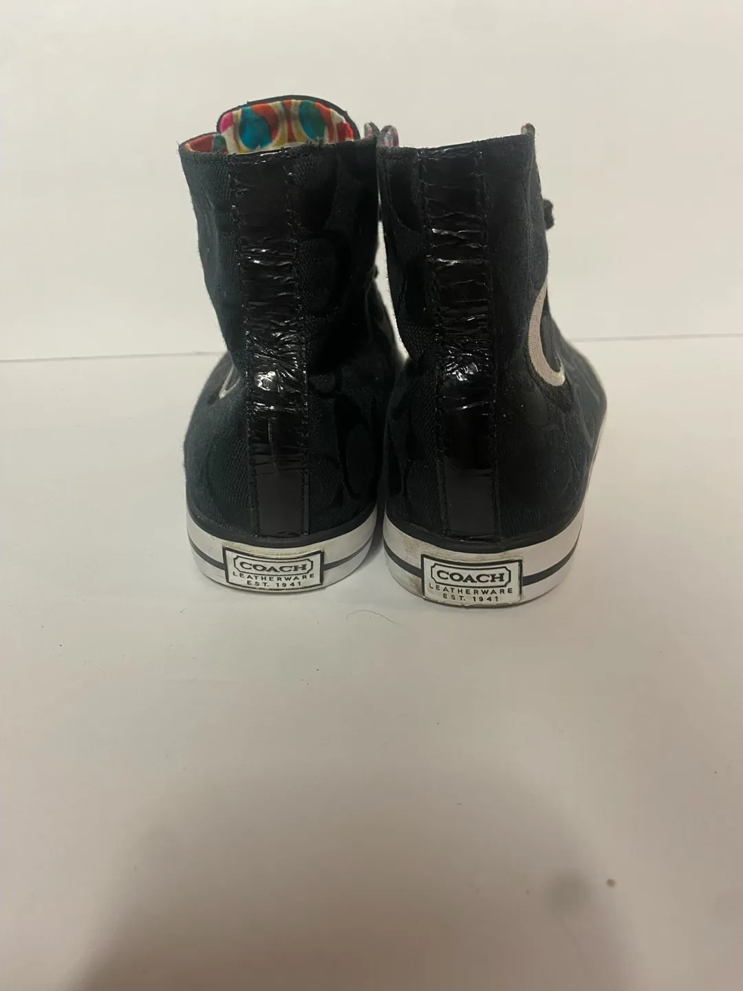 Coach Women's Black Coach High-Top Canvas image indicator(3)