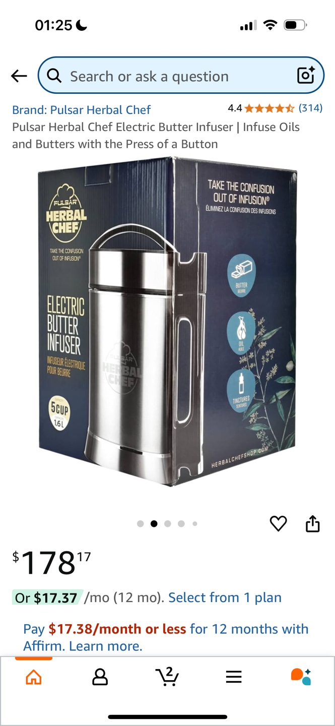 Pulsar Herbal Chef Electric Butter Infuser