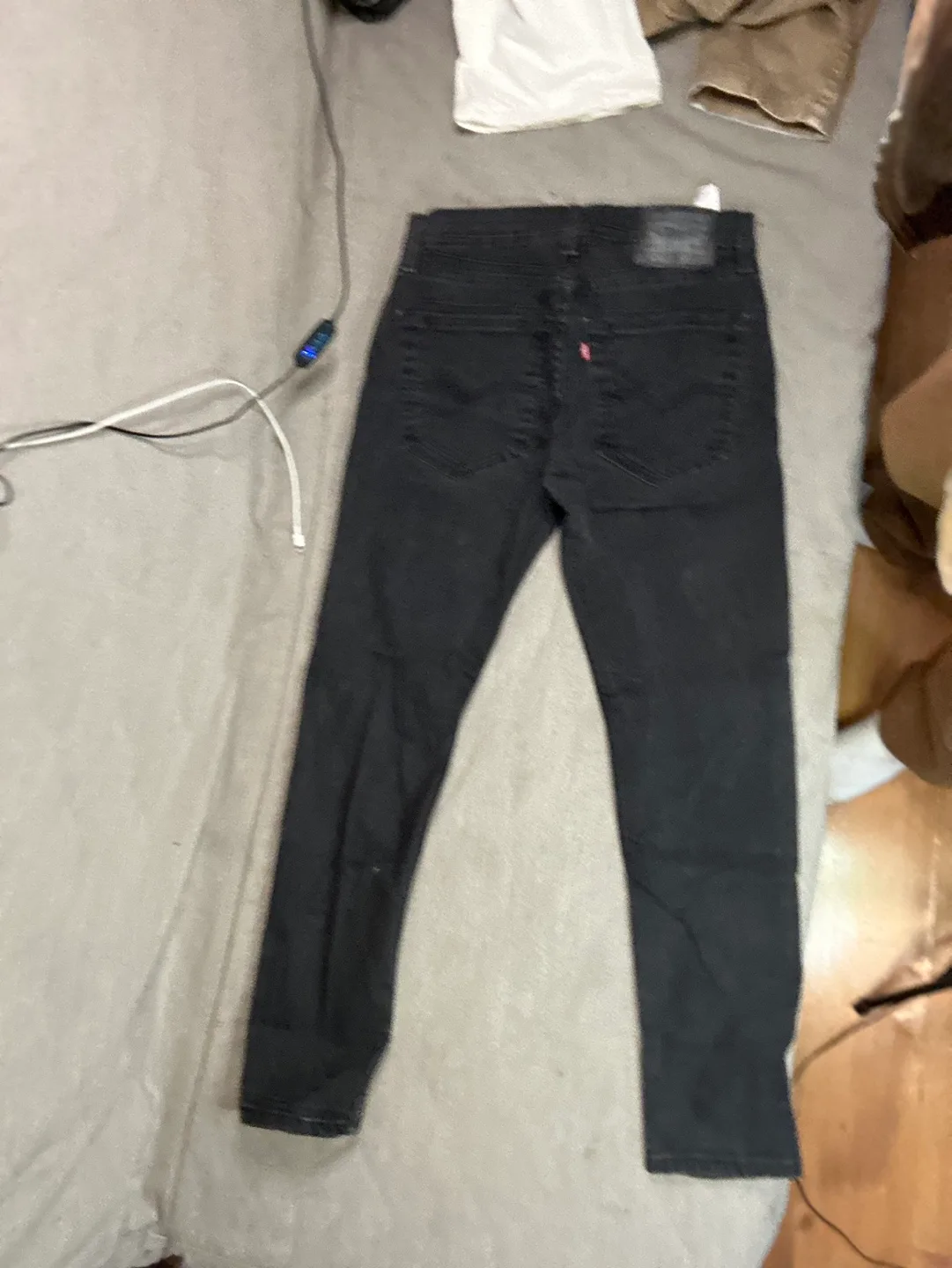 Levi's 512 Slim Taper Fit Black Jeans - W30 L30 thumbnail